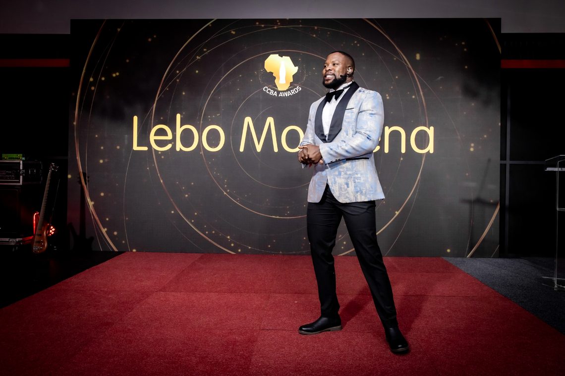 Lebo Mokoena on the red carpet at the CCBA Awards